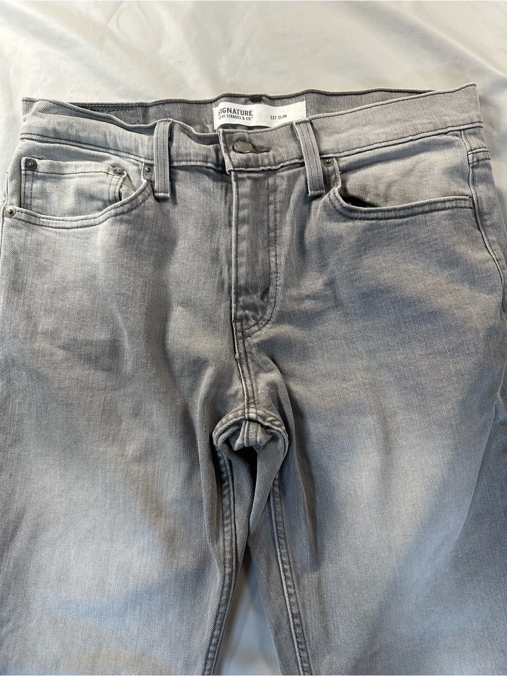 Signature by Levi Strauss Men's Gray Bootcut Jeans 33x32